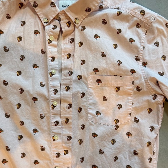 Men's Pink coconut Patterned Shirt medium button down - Picture 2 of 4